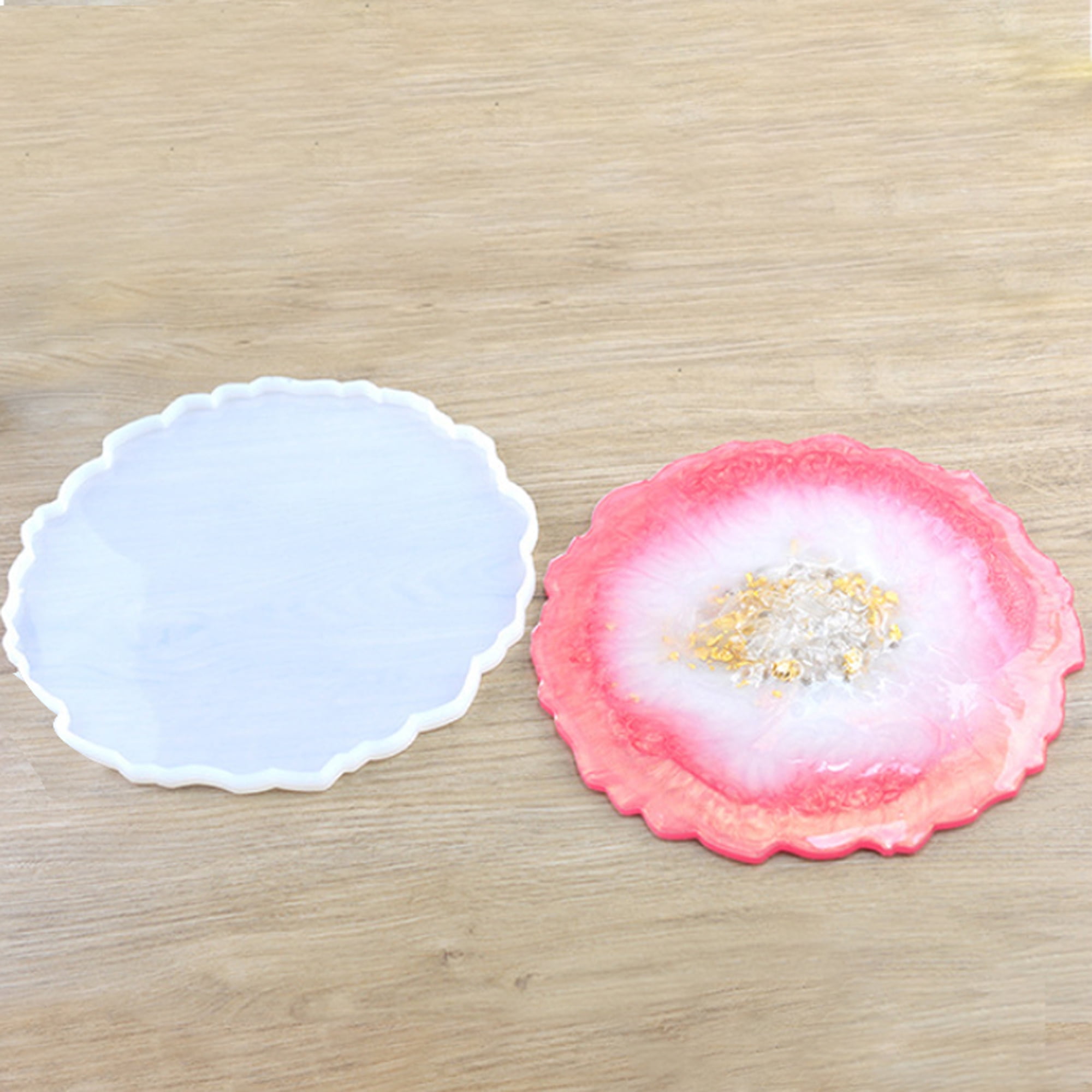 Mould Coaster Silicone Tool Craft Making Clay DIY Mold Resin Casting